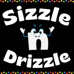 Sizzle n Drizzle logo.